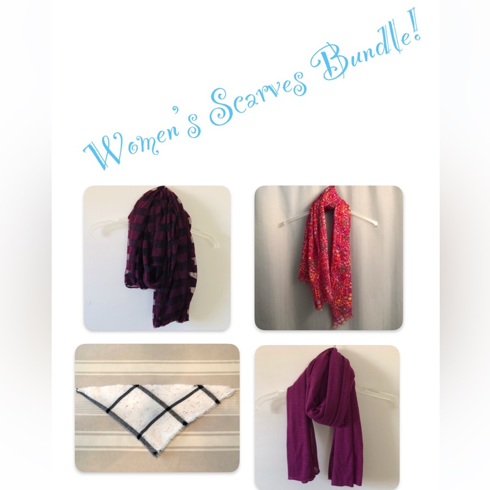 Bundle of 4 Women’s Scarves